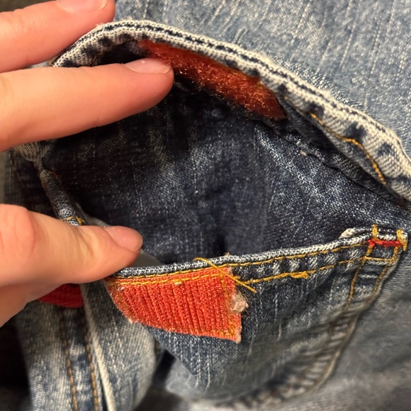 Baggy navy blue cargo jeans high state brand jeans - Picture 8 of 12